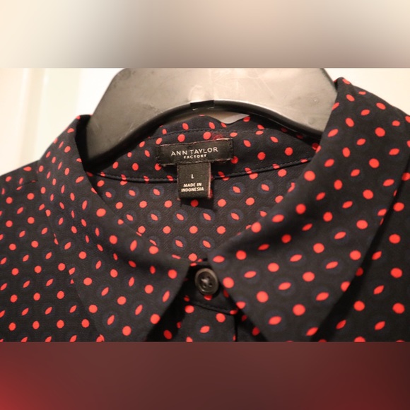 Ann Taylor Factory Button Down Blouse - Picture 4 of 5